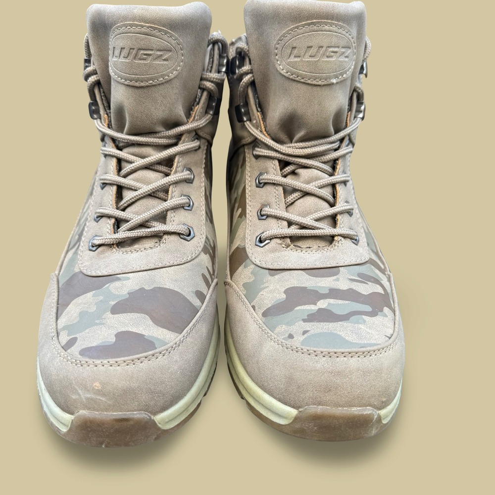 Lugz Men's Camo Insulated Boots Size 11 Beige Tan Camouflage Work Outdoor Shoes - Picture 6 of 9